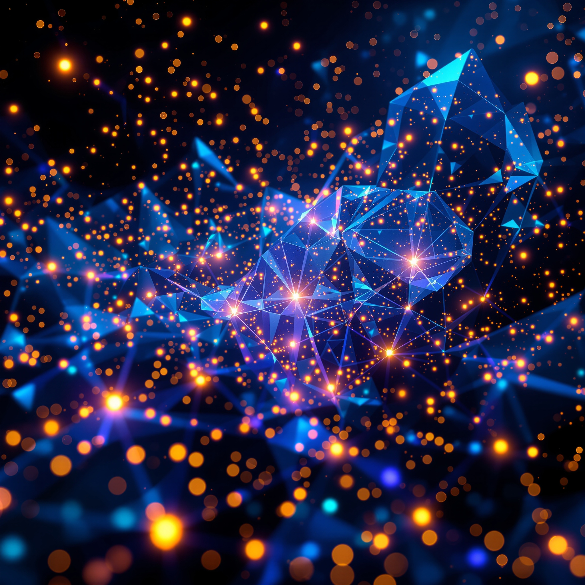 A continuous crystalline memory lattice